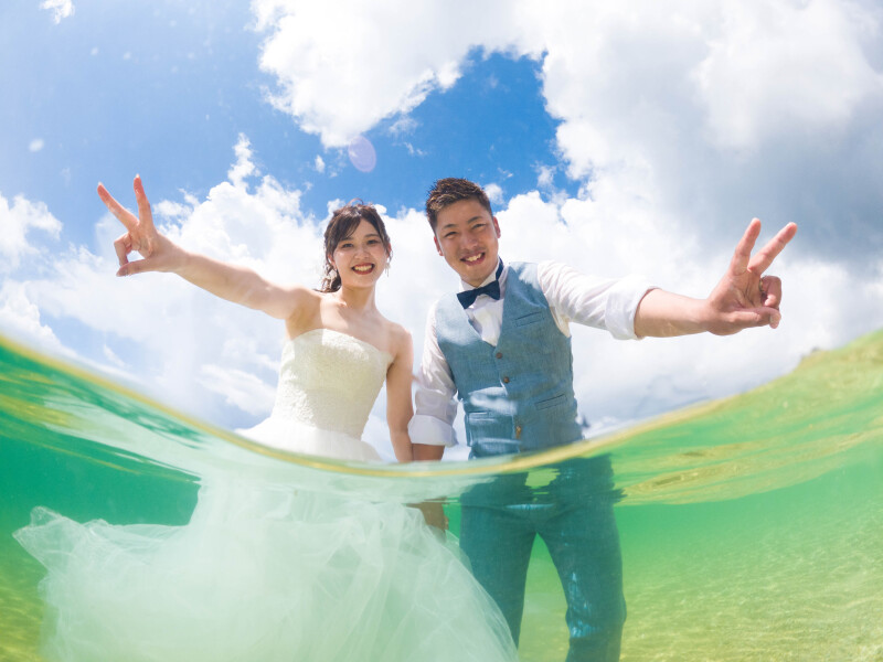 海の中から撮影！！！