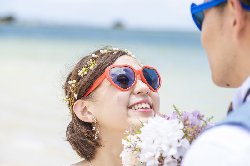 サングラスに映るのは♡