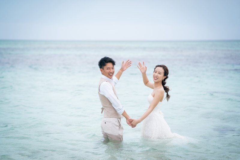 海の中で最後です！