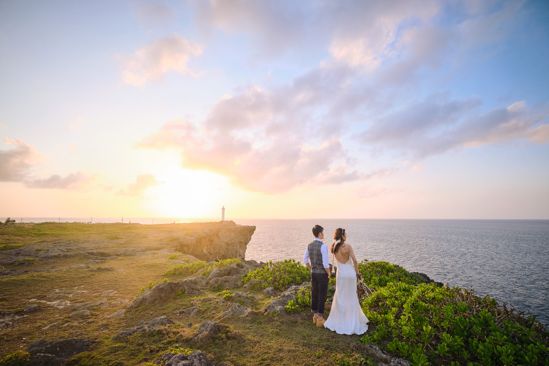 サンセットで幸せな時間を