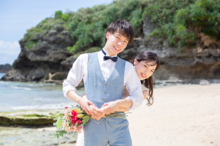 快晴でのフォトウェディング