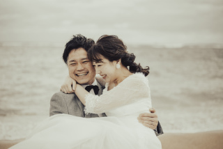 曇り活かした笑顔の撮影＊