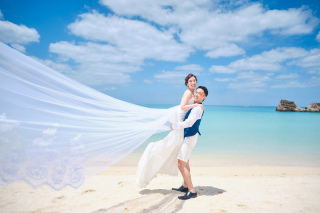 青い空！素敵な笑顔！