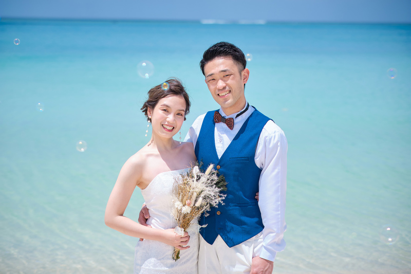 シャボン玉も輝きます！