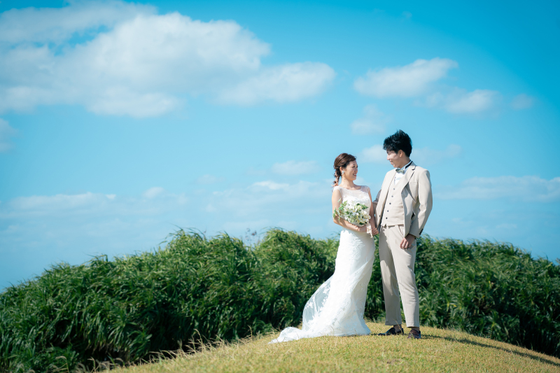 残波岬から撮影スタート！