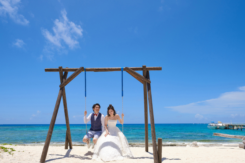 ブルーに囲まれて