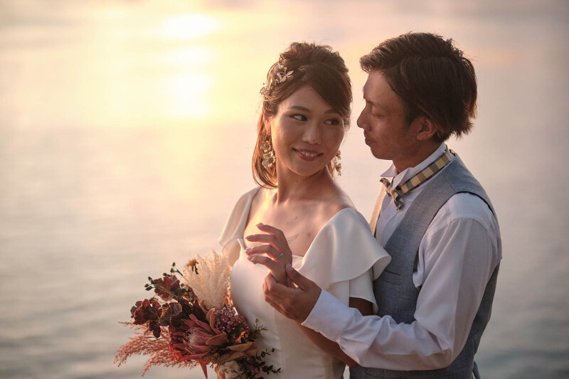 ワンちゃんと撮るサンセットフォト☀