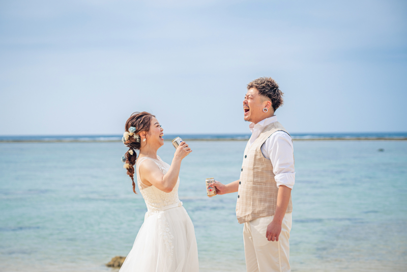 ビールを飲んでプハーー♪