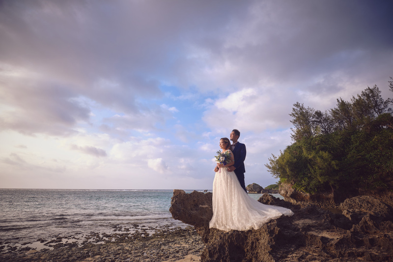 洋画のようなフォトウェディング