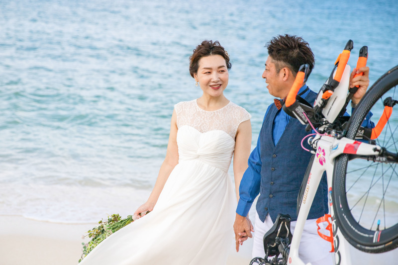 ロードバイクを片手に！