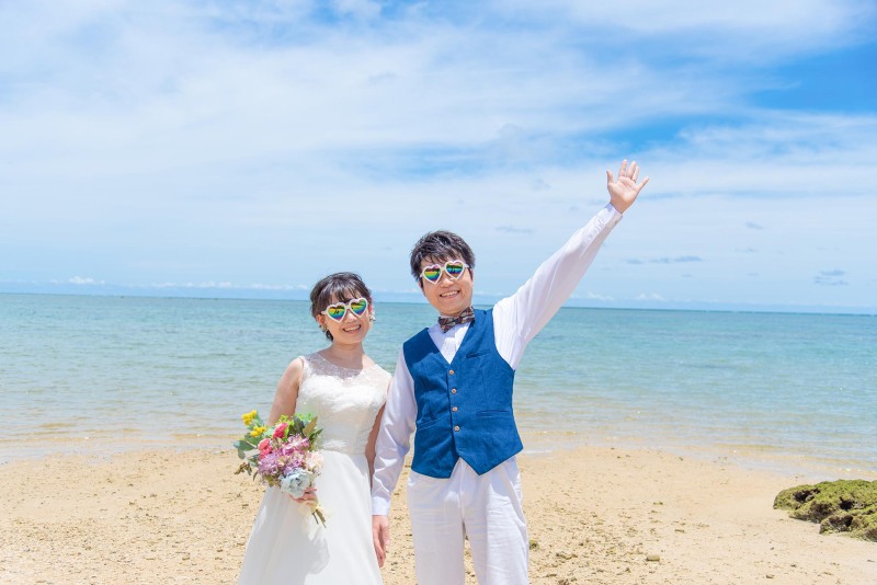 サングラスをつけてリゾートフォト！！