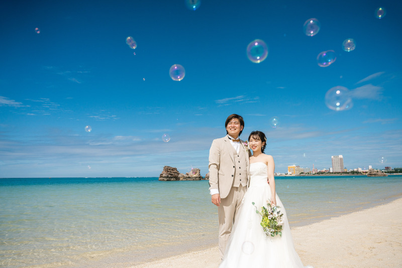 青空とシャボン玉