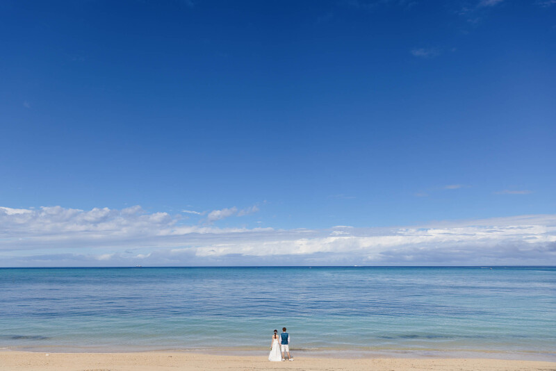 大きくて広く、青い海♡