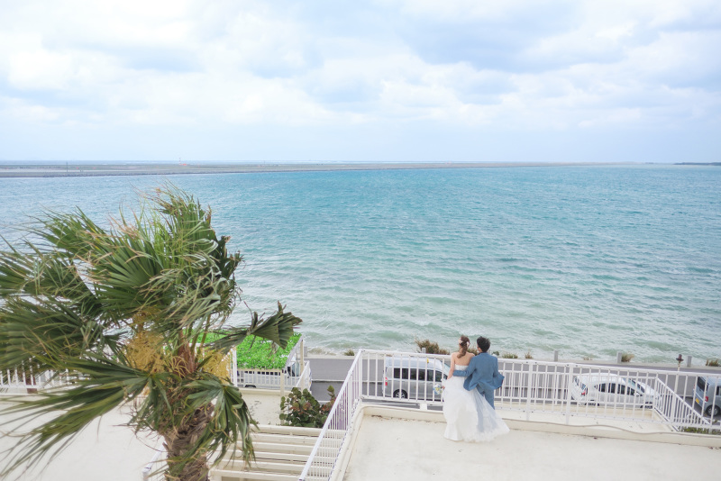 目の前には海＊