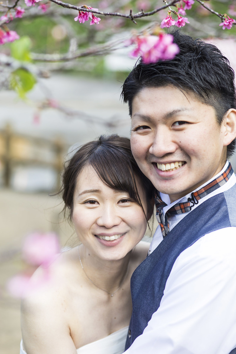 綺麗な桜に負けないおふたりの最高の笑顔☺︎