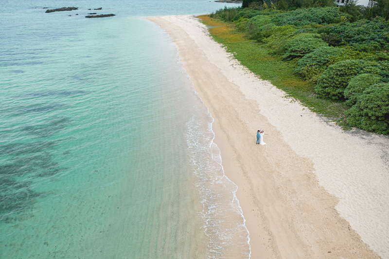 ドローンで撮影した沖縄のビーチ！