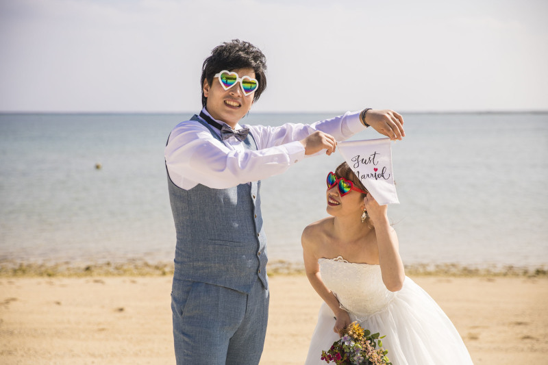 チラッと新婦様♡