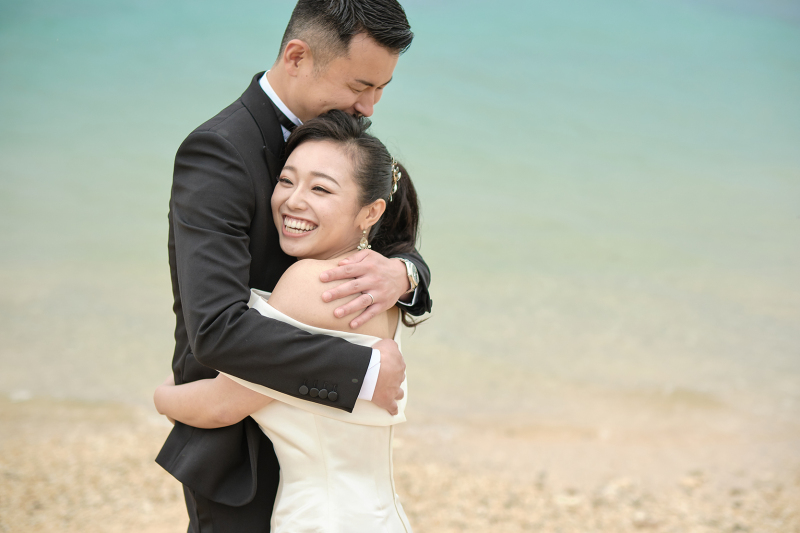 大きく優しい腕に包まれて