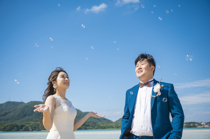 シャボン玉を使って＊