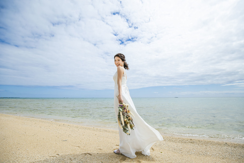 可愛い新婦さんと可愛いお持ち込みブーケ♡