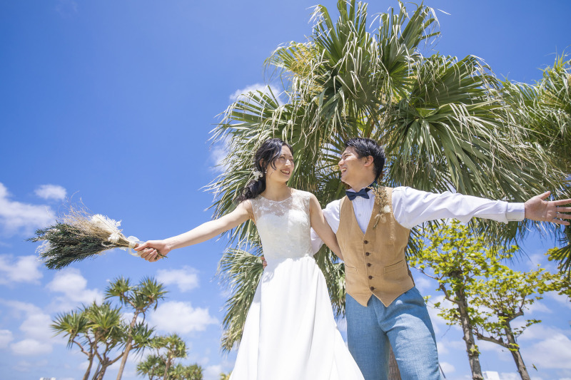 沖縄らしいロケーションで!