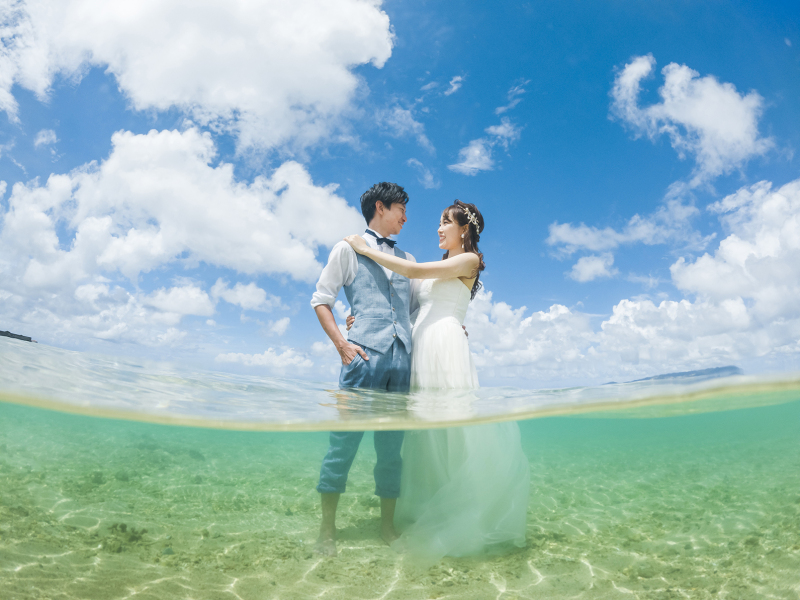 海の中のパーティー