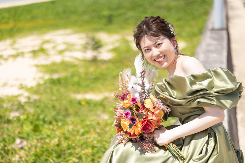 衣装チェンジ！カラードレスも残せます♪