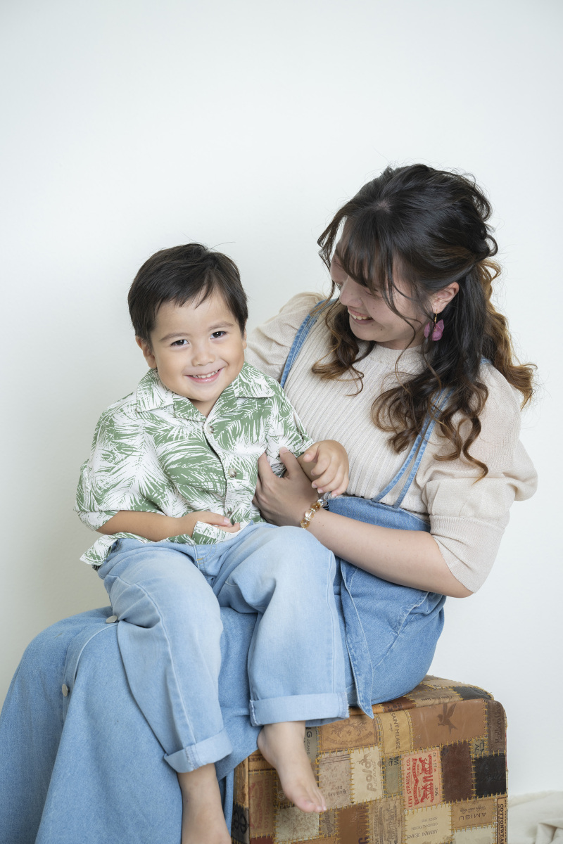 ママとふたりで♡