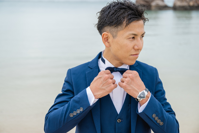 ご新郎様のソロショット!