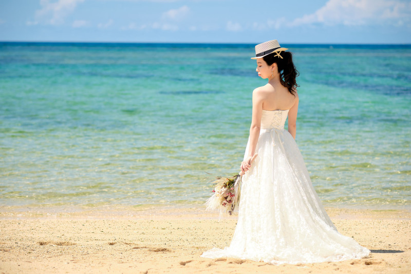 美しい新婦様のソロショット♡