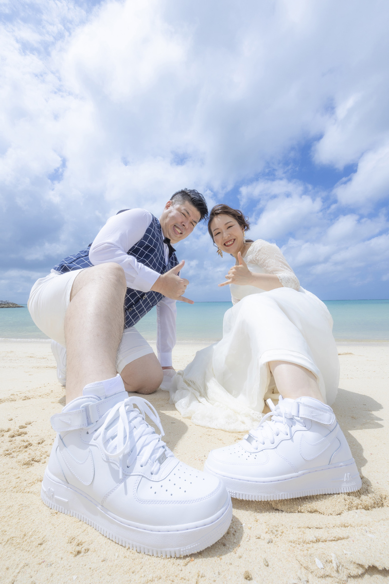 おそろいのスニーカー