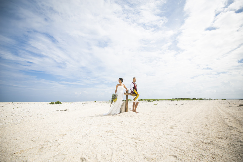 壮大な空とコーラルサンド＊