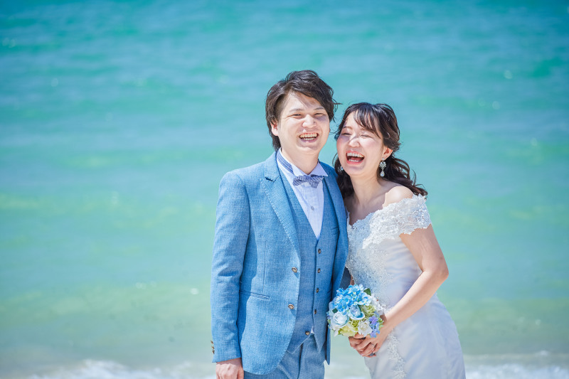 沖縄の海で笑顔満開☺︎