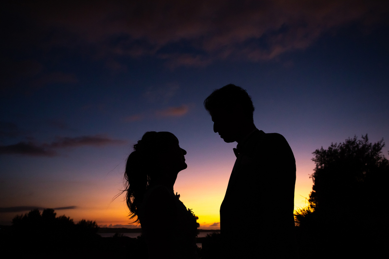 夕日が沈みだして