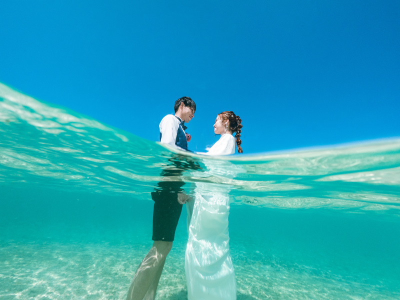 カメラもウォーターイン!人気の<<水中撮影>>