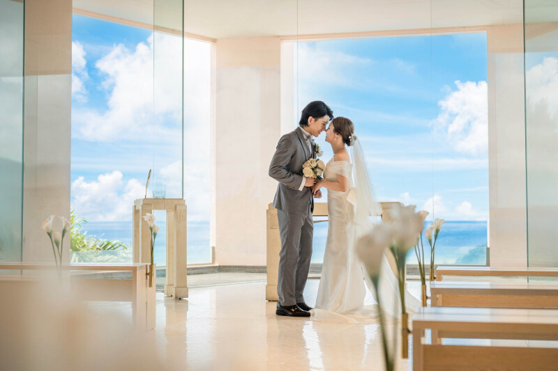 マーブルリゾートウェディング沖縄［MARBLE RESORT WEDDING 沖縄］_チャペルで撮影できる