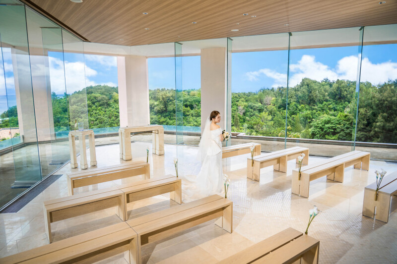 マーブルリゾートウェディング沖縄［MARBLE RESORT WEDDING 沖縄］_チャペルで撮影できる