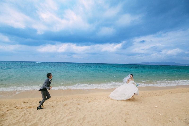 挙式が終わった後は撮影♪