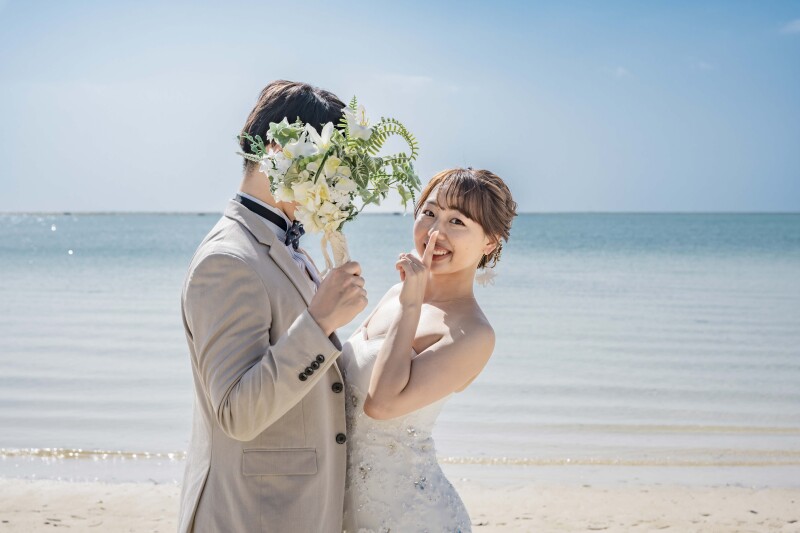 ★BLACK FRIDAY特別価格★【スタジオ&ビーチウェディングフォト】150カット / 北谷スタジオ 