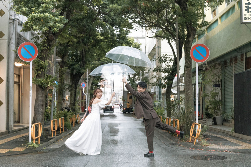 ＜梅雨期間限定＞ 【街フォトプラン】国際通り/平和通り+ 100カット +オリジナル台紙付き