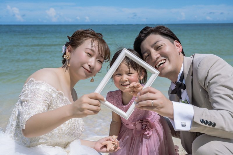 【キッズ衣装無料】ビーチ☆100カット /ウォーターイン撮影+ヘアメイク+キッズスペース+ベビーシッター30%OFFで追加可能
