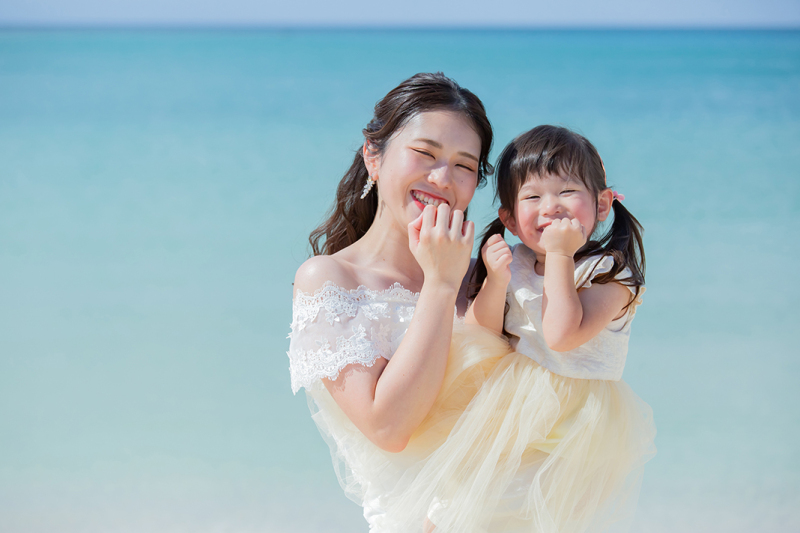 【キッズ衣装無料】ビーチ☆100カット /ウォーターイン撮影+ヘアメイク+キッズスペース+ベビーシッター30%OFFで追加可能