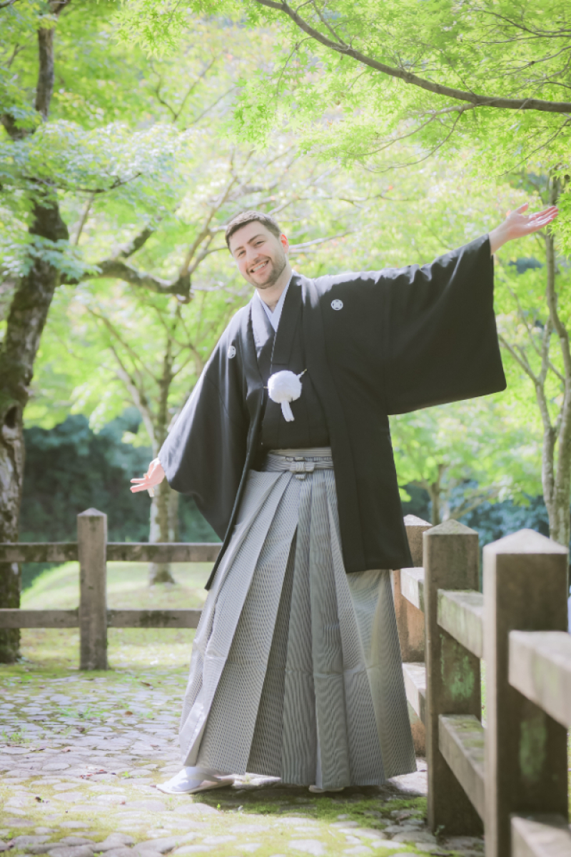 定番の黒紋付。やっぱりカッコいい！