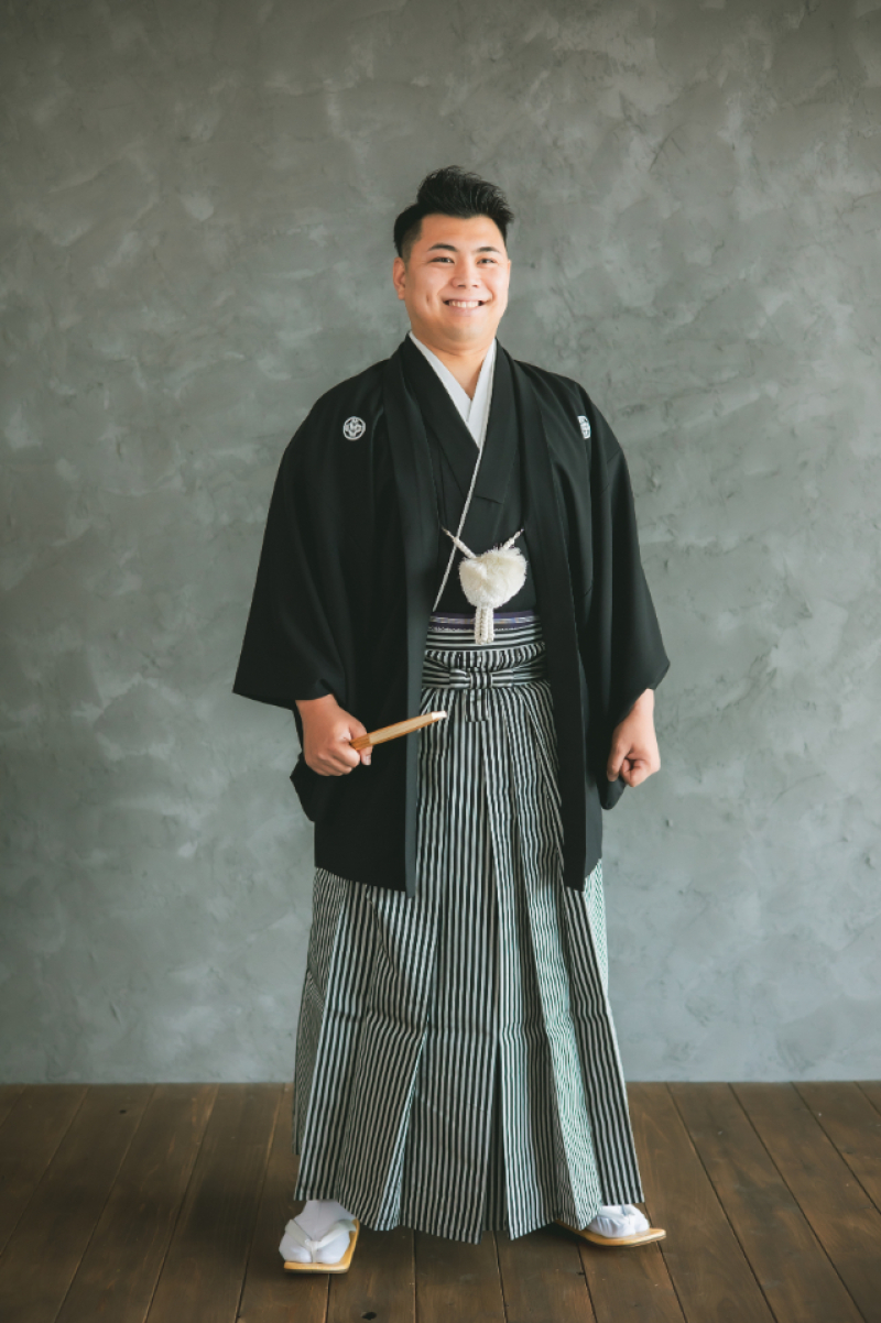 定番の黒紋付。やっぱりカッコいい！