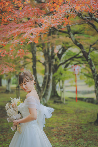 シンプルなデザインにチュールの袖を追加