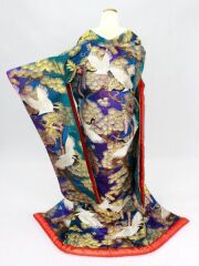 青紫　「金松藤に飛鶴」