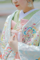 華紋箔／ライトブルー