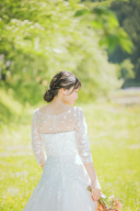 ソフトAラインの２WAY／ロングトレーンドレス