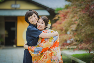 ～新緑の岐阜公園前撮り～　お母さんと一緒に