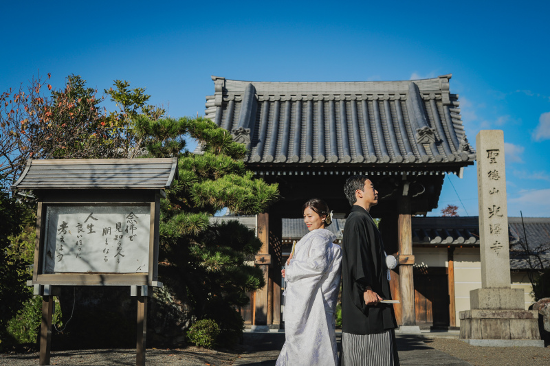 地元岐阜での帰省前撮り　～ご実家のお寺にて～